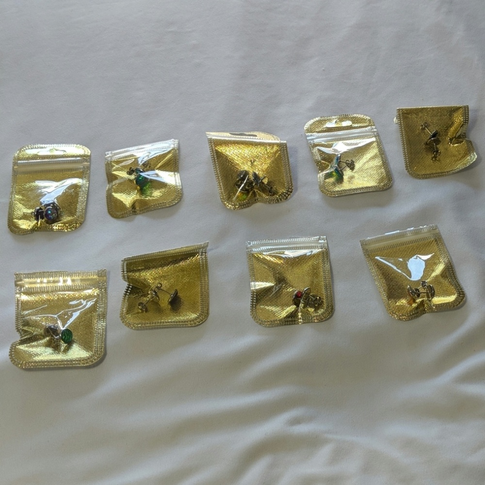 11 Pairs Mermaid Earrings Bundle NIP!